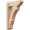 Ekena Millwork 5 1/2-in W x 14-in D x 22-in H Balboa Slat Rough Cedar Woodgrain TimberThane Outlooker, Primed Tan OUTUR055X14X22BOA24RCPR - alternate 1